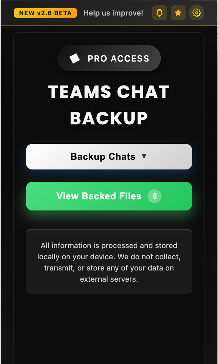 Teams Chat Backup Pro