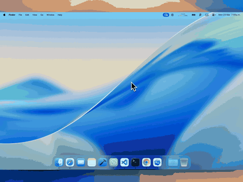 Usagebar demo showing the macOS menu bar app switching between Claude and Codex usage